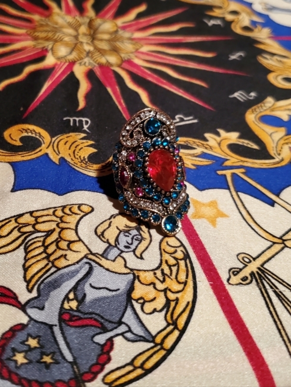 Vintage Boho Sparkle Ring~Size 9